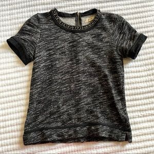 MADEWELL Sparkle Trim Sweatshirt Tee